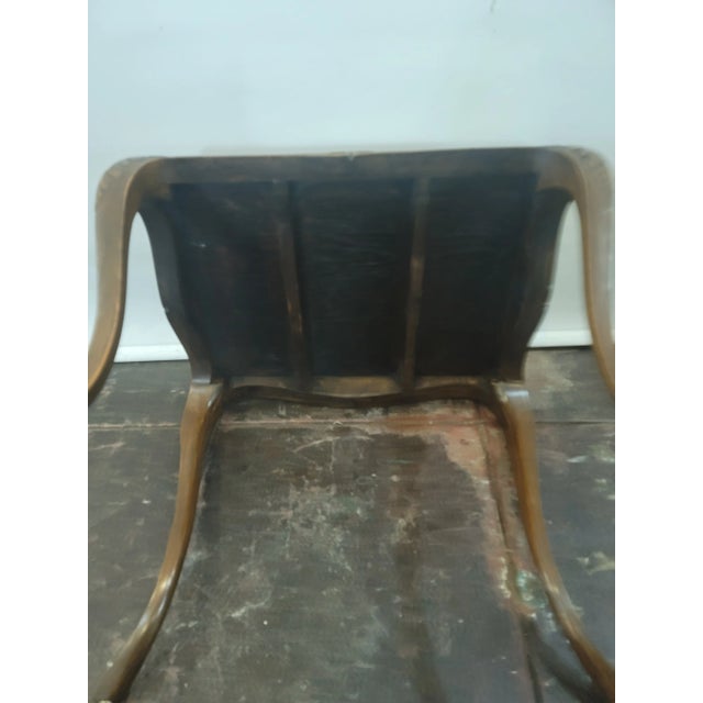 1900s Antique Irish Tea Table With Rosewood Top and Carved Saber Legs George II Style For Sale - Image 4 of 8