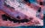 Subaquatic Canyon - Abstract Expressionist on Paper Abstract in bold blue and red with textures created by salt in India...