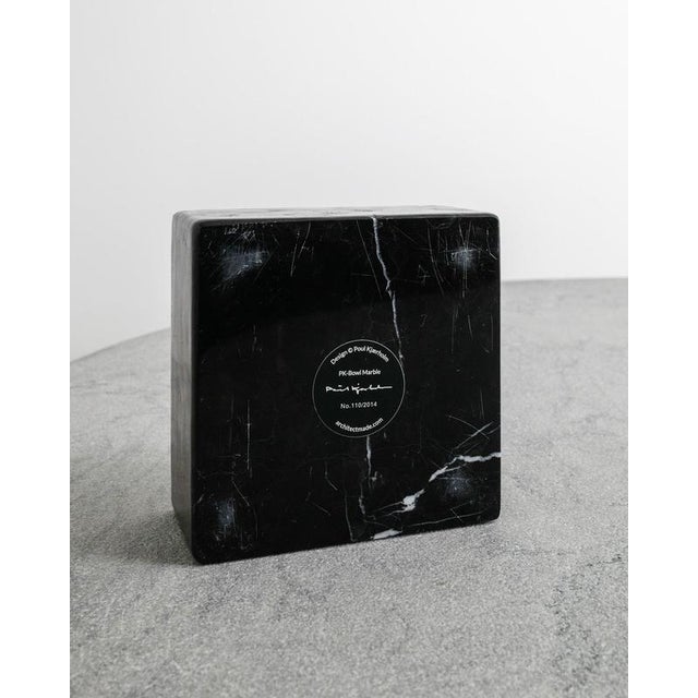 Danish Decorative Black PK Bowl or Ashtray in Black Marble by Poul Kjaerholm For Sale - Image 5 of 6