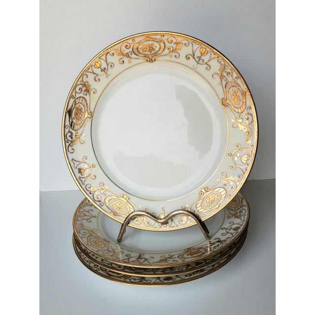 Elevate your tablescape or porcelain collection with this exquisite set of four antique salad plates produced by the...