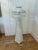 Vintage White Wicker Floor Lamp With Tiered Dome Shade For Sale - Image 9 of 14