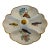 1940’s Limoges, France Divided Porcelain Dish Trimeed in 24k Gold For Sale