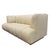 Postmodern Vintage Creme Channel Sofa For Sale - Image 3 of 6