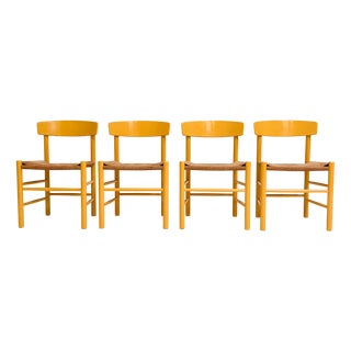 Model J39 Chairs by Borge Mogensen for FDB Mobler, 1970s, Set of 4 For Sale