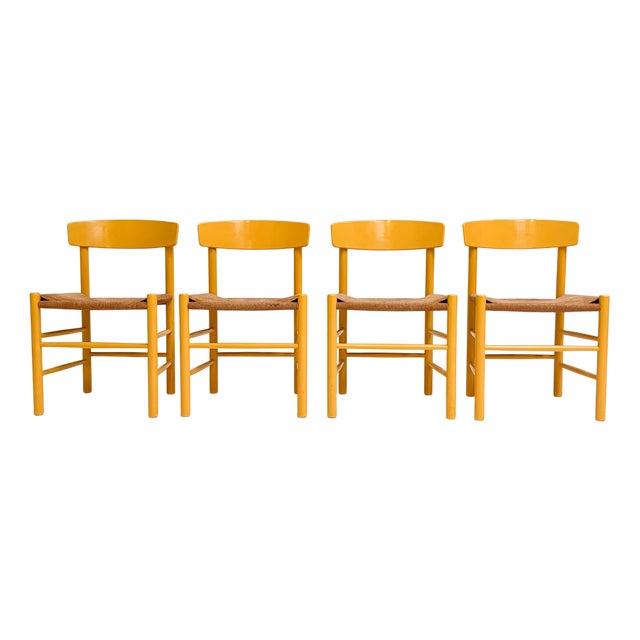 Model J39 Chairs by Borge Mogensen for FDB Mobler, 1970s, Set of 4 For Sale