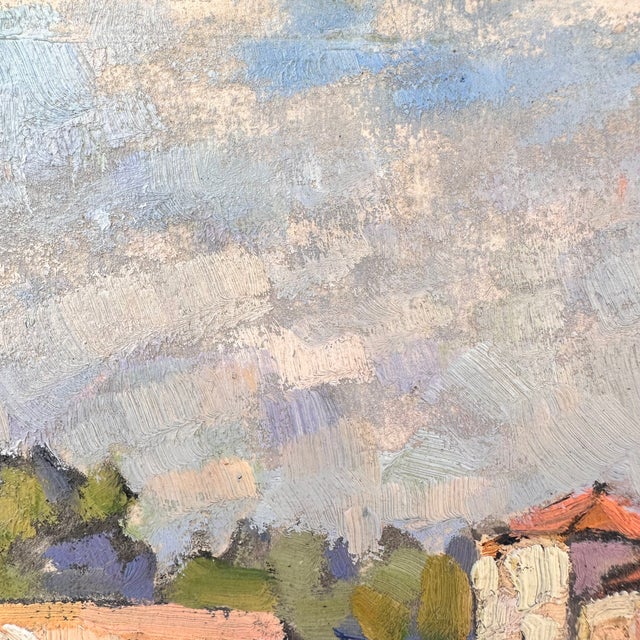 Marcel Gilly, Cityscape, 1949, Oil on Board For Sale - Image 14 of 18