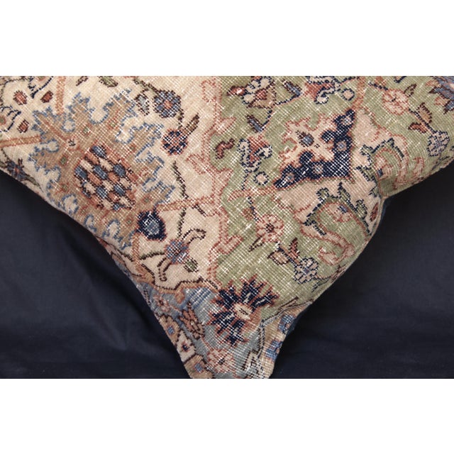 Handwoven Decorative Green Tone Pillow Cover -20'' X 20'' For Sale - Image 9 of 12
