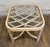 Mid-Century Modern Vintage MCM Style Organic Coastal Rattan Bamboo Glass End Table or Nightstand For Sale - Image 3 of 10