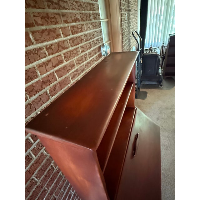 Cushman Colonial Creations Maple Secretary Desk #1012 and Chair #7041 Mid-Century For Sale - Image 13 of 15