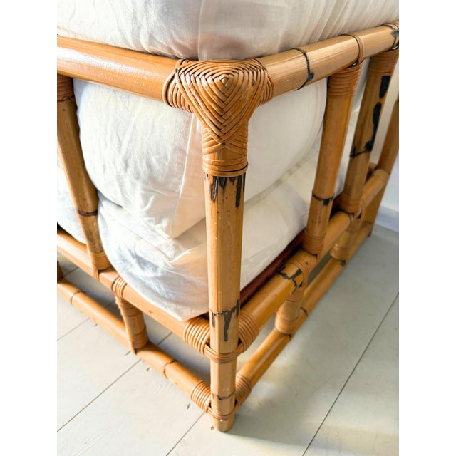 Beige Bamboo Lounge Chairs from Vivai Del Sud, 1960, Set of 2 For Sale - Image 8 of 12