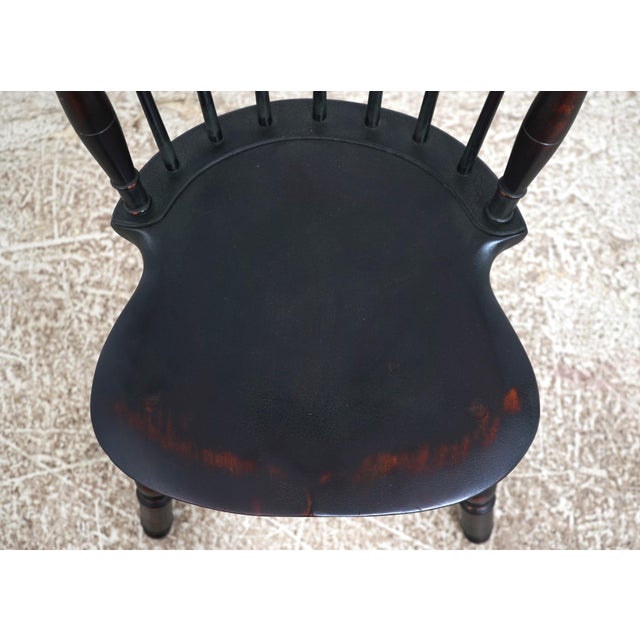 Wood Set of 6 Dr Dimes Windsor Dining Chairs For Sale - Image 7 of 18