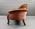 Gold Victorian Carved Walnut Chaise Lounge Settee, 1860 For Sale - Image 8 of 9