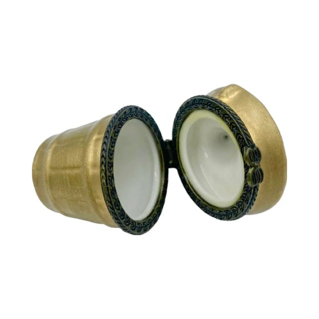 Contemporary Late 20th Century Vintage Champagne Bottle Bucket Box Miniature For Sale - Image 3 of 12