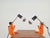 Type 2323 Revue Clamp Lamps Orange Clip Lamp, 1970, Set of 2 For Sale - Image 9 of 9