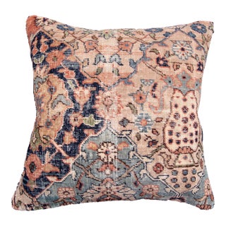 Handwoven Turkish Throw Rug Pillow Cushion Cover -20'' X 20'' For Sale