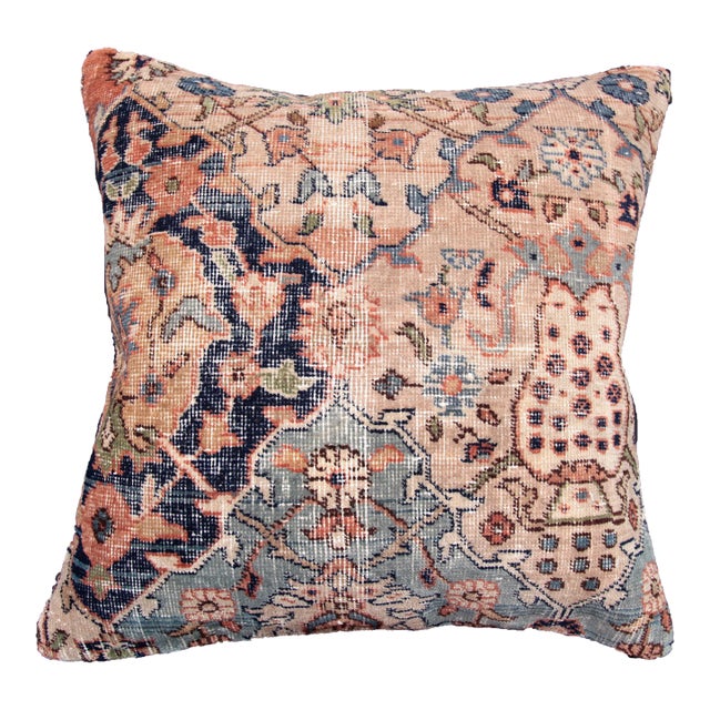 Handwoven Turkish Throw Rug Pillow Cushion Cover -20'' X 20'' For Sale