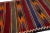 Red Vintage Kilim Handmade Flatweave Multicolor Striped Wool Runner For Sale - Image 8 of 10