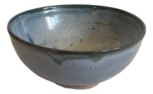 Stoneware Bowl on a Foot by Nathalie Pierlot, Ratilly, Puisaye, 1990s