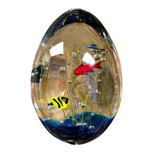 Elio Raffaeli Oggetti Murano Glass Fish Aquarium Sculpture