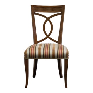 High End Vintage Solid Cherry Italian Neoclassical Revival Dining Side Chair For Sale