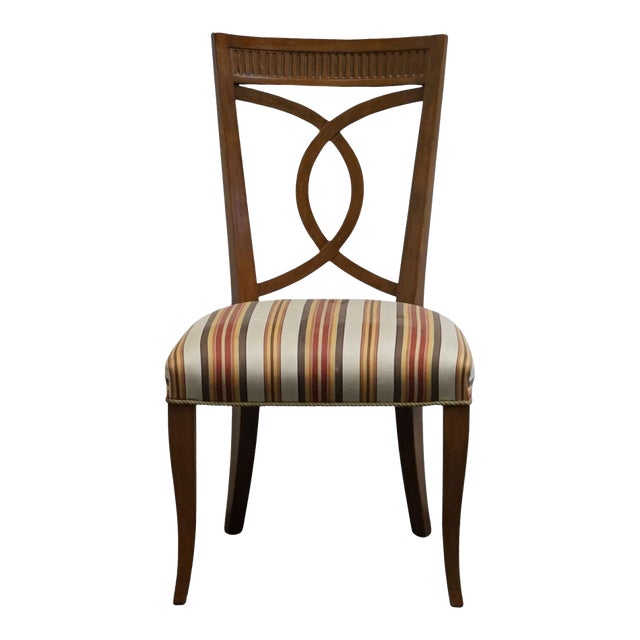 High End Vintage Solid Cherry Italian Neoclassical Revival Dining Side Chair For Sale
