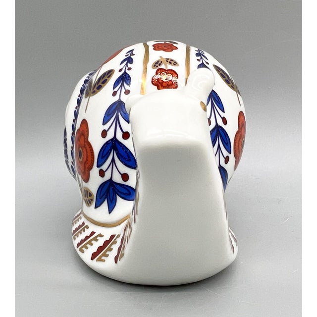 1980s 1980s Japanese Tapestry Collection Floral Snail Figurine – Imari Style / Grandmillennial For Sale - Image 5 of 9
