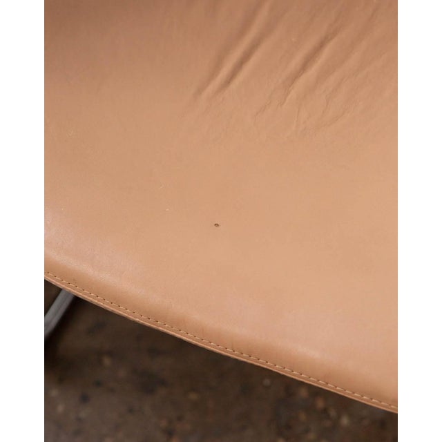 1970s Mid-Century Modern Saporiti Tubular Chrome and Leather Italian Armchairs - Set of 6 For Sale - Image 13 of 17