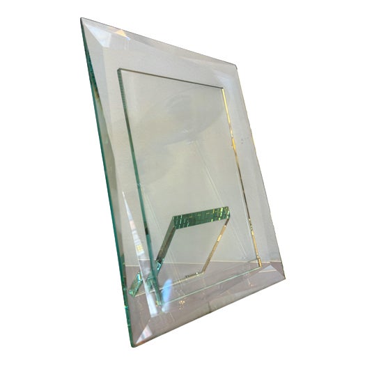 Vintage Glass Photo Frame from Fontana Arte, 1980s For Sale
