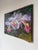 2000's Ashrami Tropical Orchids Oil on Canvas Painting – Signed, Unframed For Sale - Image 4 of 11
