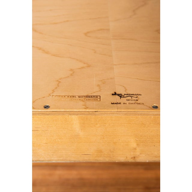 Mid-Century Modern Scandinavian Modern Birch and Steel Bookcase by Bruno Mathsson for Karl Mathsson, 1960s For Sale - Image 3 of 7