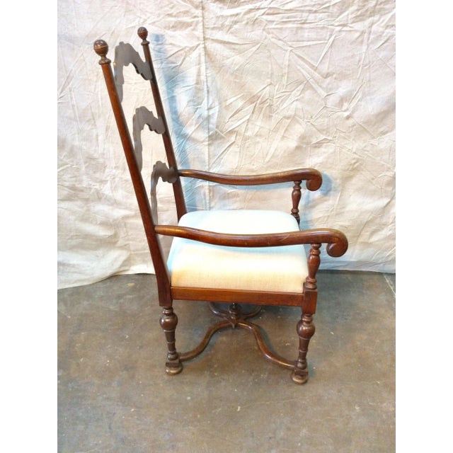 Late 19th Century French Ladderback Armchair For Sale - Image 9 of 12