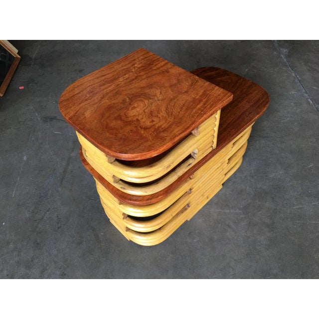 1930s Restored Vintage Paul Frankl Six-Strand Sectional Sofa Living-Room Set W/ Side Tables For Sale - Image 9 of 11