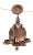 Farmhouse Vintage w.r. Dallas Copper Four Light Chandelier For Sale - Image 3 of 4
