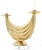 Brass Swag Shape Base Lucite Mount Table Hall Lamp For Sale - Image 10 of 11