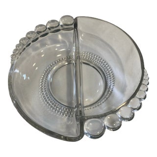 Vintage Duncan Miller Candlewick Divided Relish Dish For Sale