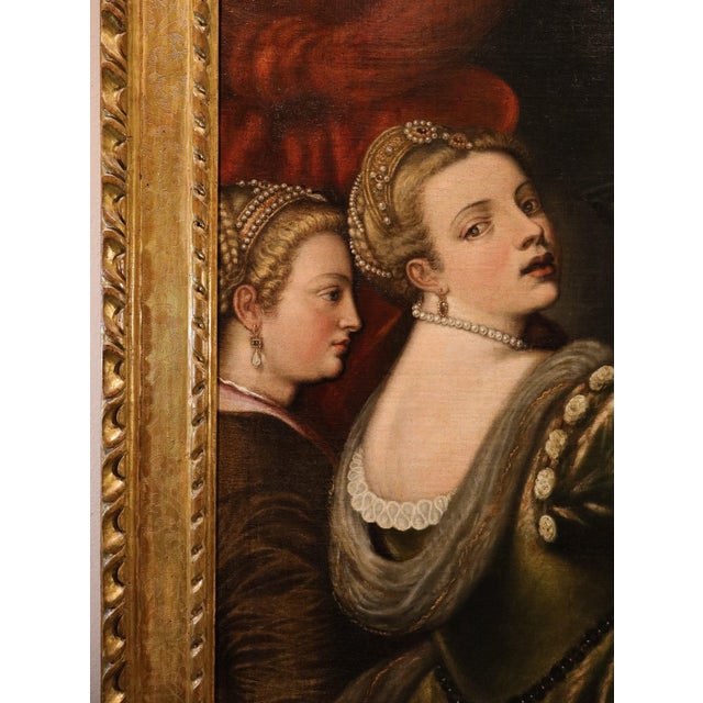 Follower of Tiziano Vecellio, Salomé, 1620, Oil on Canvas For Sale - Image 10 of 15