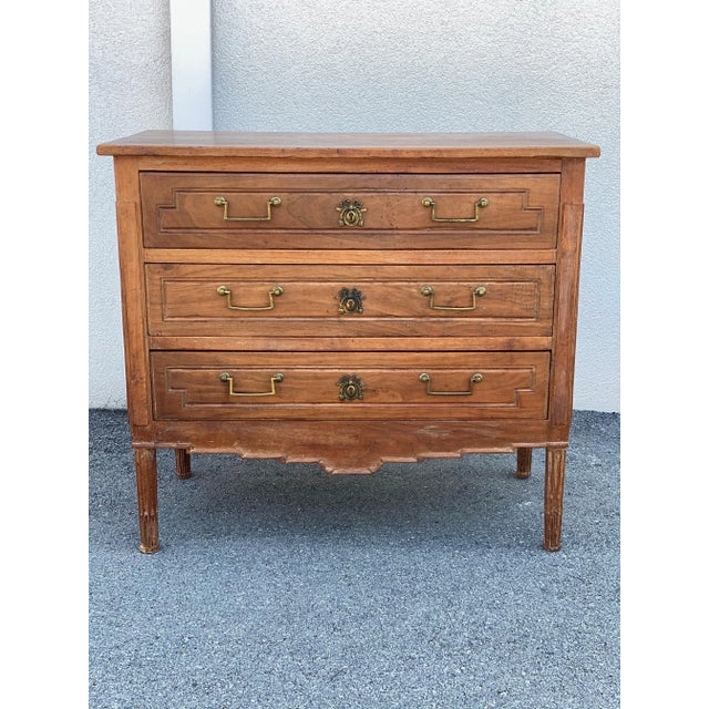 Brown Mid 20th Century Vintage Wooden Chest For Sale - Image 8 of 8