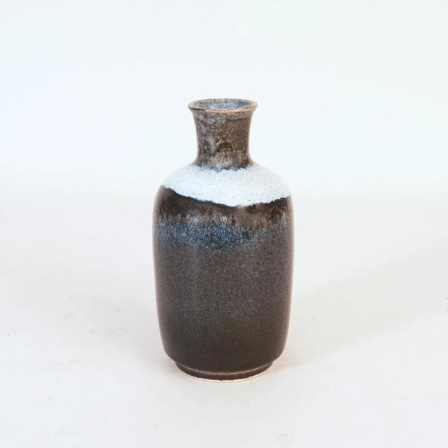 Blue Bottle-Shaped Vase by Designhuset, 1970s For Sale - Image 8 of 8