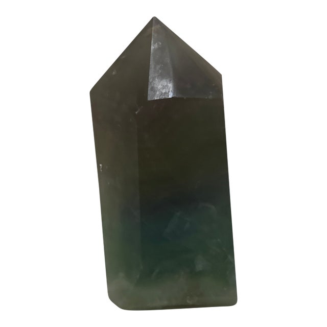 Wide Rainbow Fluorite Obelisk Tower For Sale