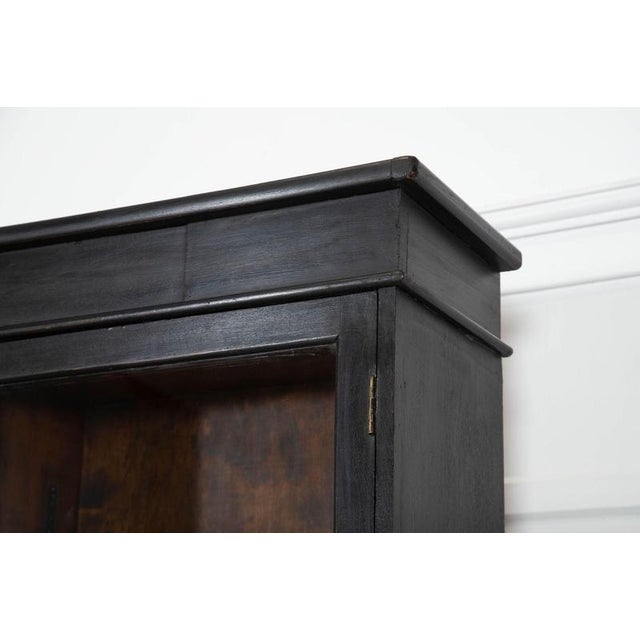19th Century English Oak Glazed Bookcase Cabinet, 1890 For Sale - Image 10 of 16