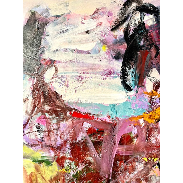 Lots of dreamy color in this abstract painting ... layers of wonderful mark makings...Looking at this abstract you can...