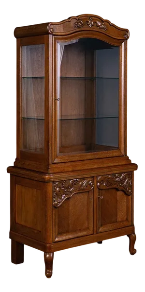 Vintage Brown Display Cabinet