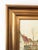 This large vintage original oil painting from the 11940s shows a cozy European village, cottages and blue skies. The...