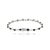 3.39 Ct Deep Blue Sapphire Station Tennis Bracelet With DIamonds in 14k Solid Gold For Sale - Image 9 of 14