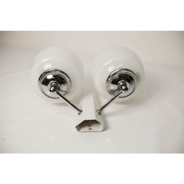 Silver Vintage Italian Double Wall Light by Targetti Sankey, 1960 For Sale - Image 8 of 14