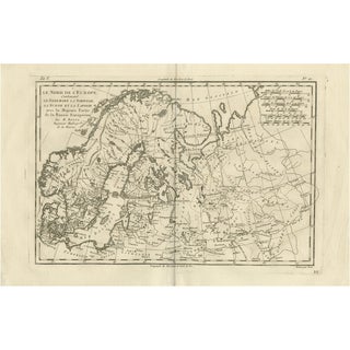 Northern Europe and Arctic Regions Map by Rigobert Bonne, 1780 For Sale