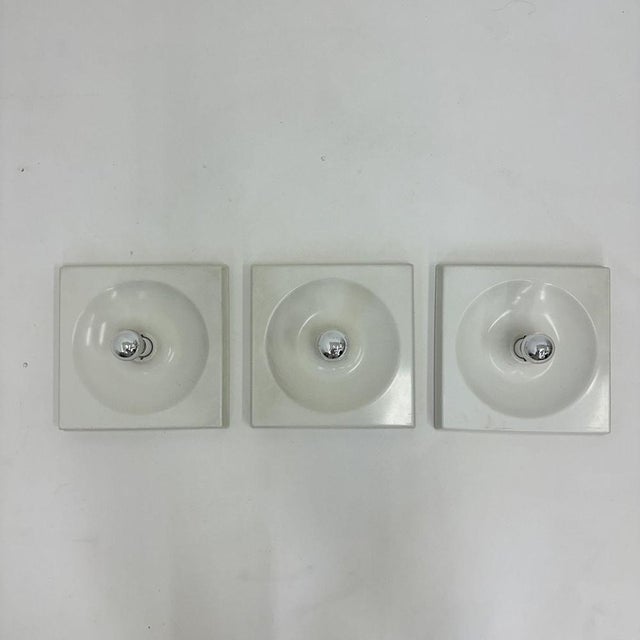 Plastic Quadro Wall Lamps from Schönbuch, 1970s, Set of 3 For Sale - Image 7 of 18
