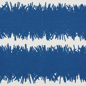Schumacher X Studio Bon Bang Fabric in Navy
