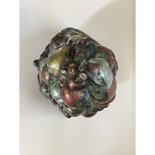 Mid 20th Century Mid 20th Century Metallic Ceramic Fruit Tree For Sale - Image 5 of 10