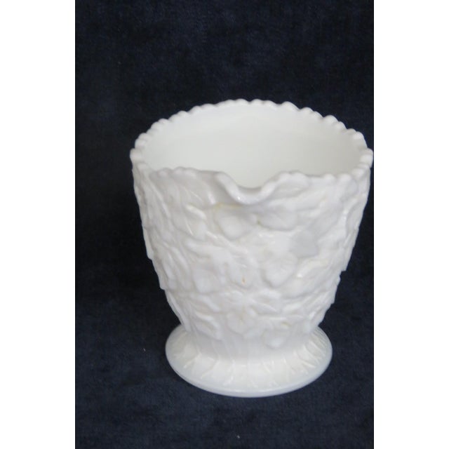 Westmoreland Bramble Maple Leaf Pattern White Milk Glass Creamer ...